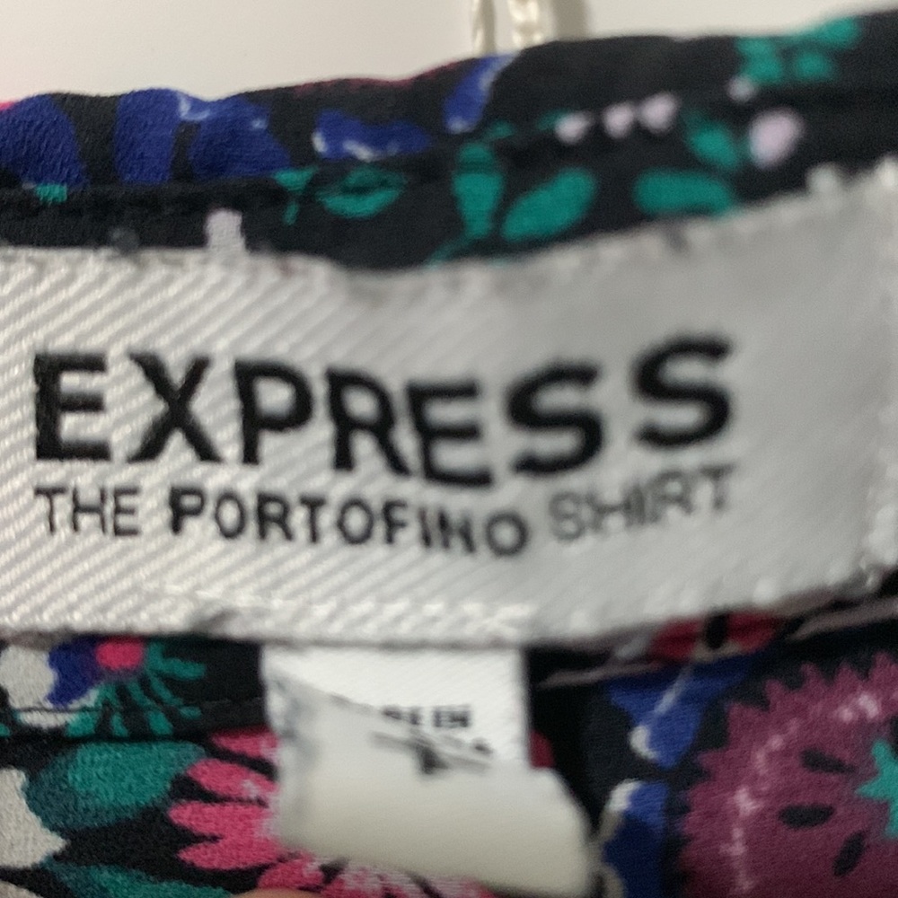 Express Patterned Blouse Size Small - image 5